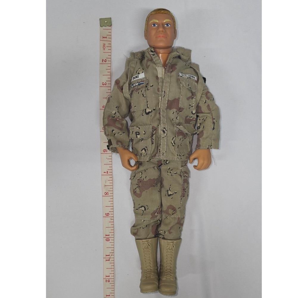 GI Joe Duke Action Figure 12 Inch Desert Camo Uniform with Backpack and Boots